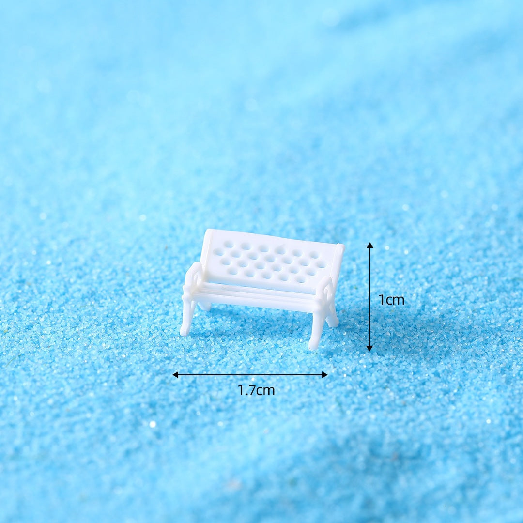 White Park Bench Miniature – Terrarium & Fairy Garden Decor