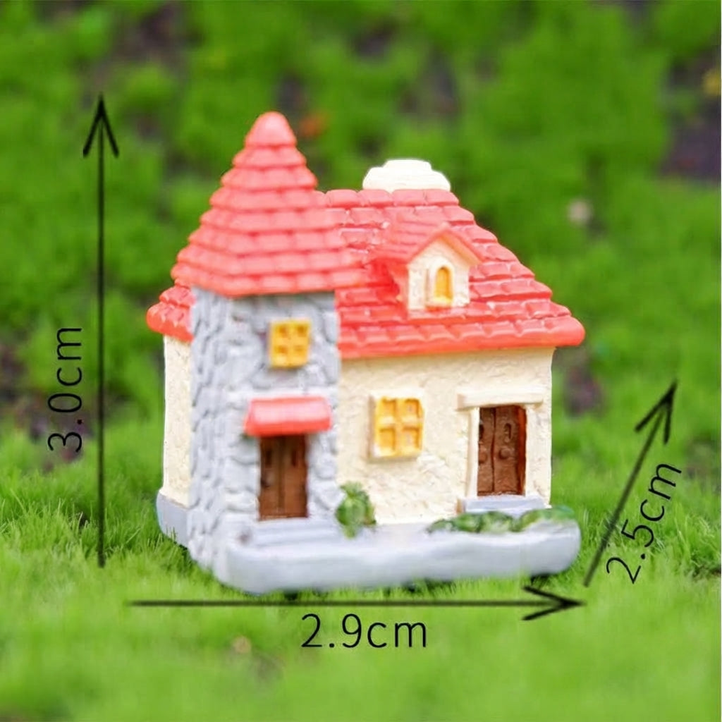 Miniature House Figurines – Terrarium & Aquarium & Miniature Garden DIY Decor