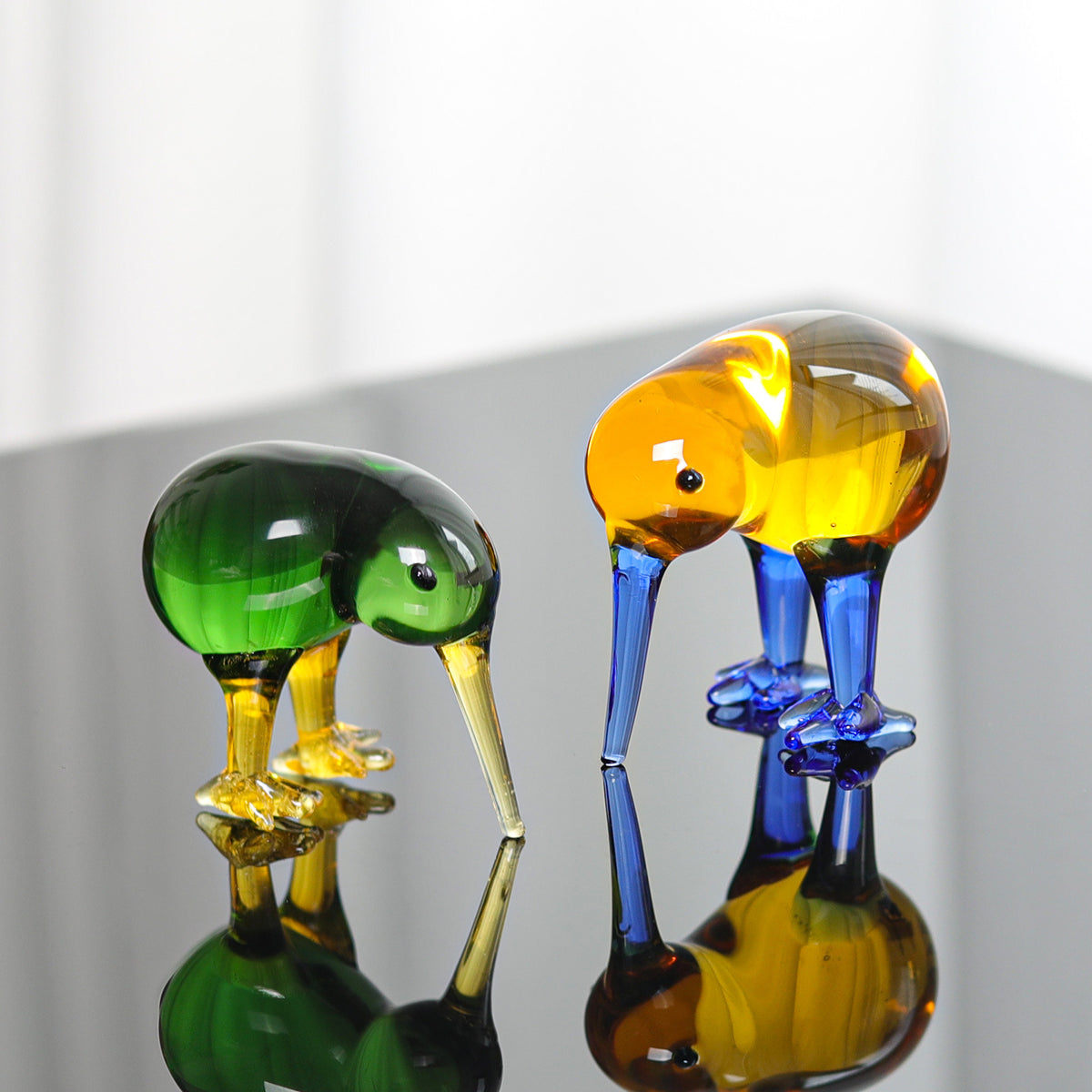 Kiwi Bird Glass Art Figurine