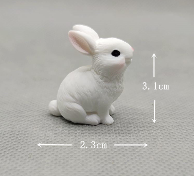 Cute Miniature Rabbit – Terrarium & Fairy Garden Decor