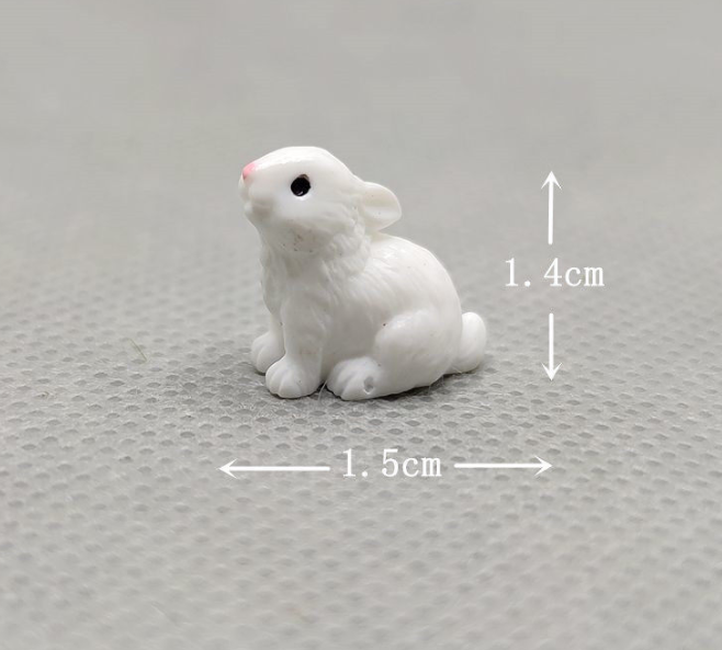 Cute Miniature Rabbit – Terrarium & Fairy Garden Decor