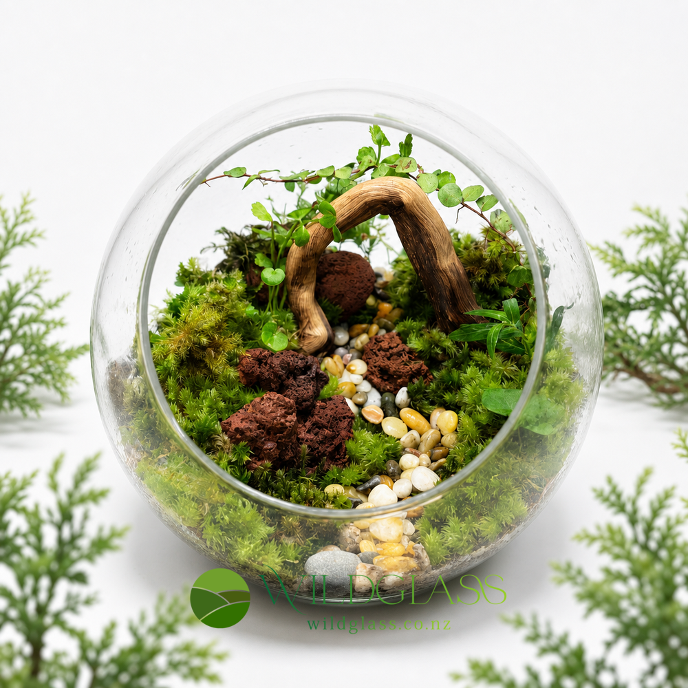 Handmade Glass Globe Moss Terrarium