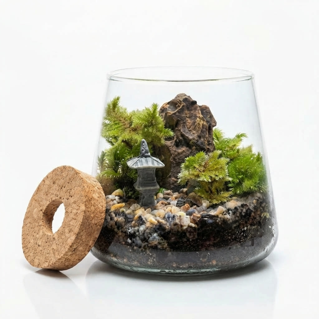 Volcano Cup Moss Terrarium