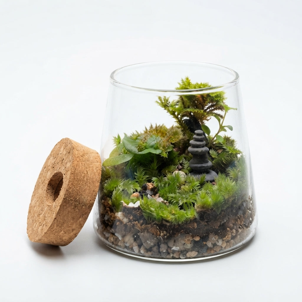 Volcano Cup Moss Terrarium