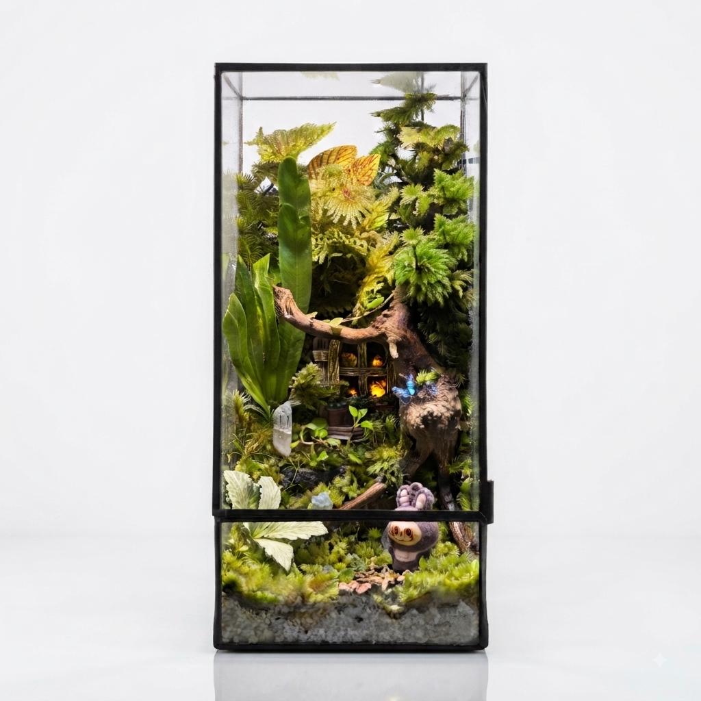 Enchanted Forest Living Moss Terrarium