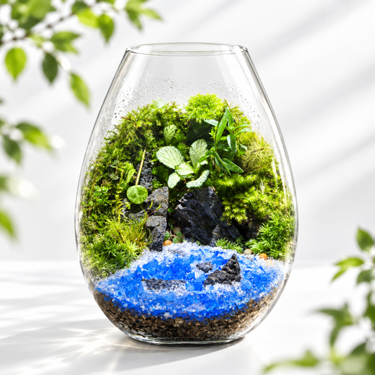 Handmade Terrarium / Moss Terrarium / Living Ecosystem / Desktop Decor