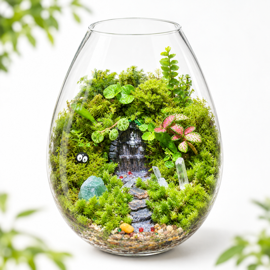 Handmade Fairy Forest Moss Terrarium