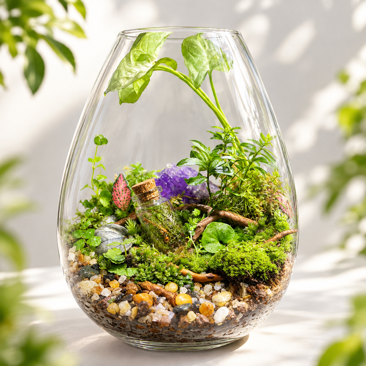 Time capsule Woodland Moss Terrarium – Handcrafted Living Forest