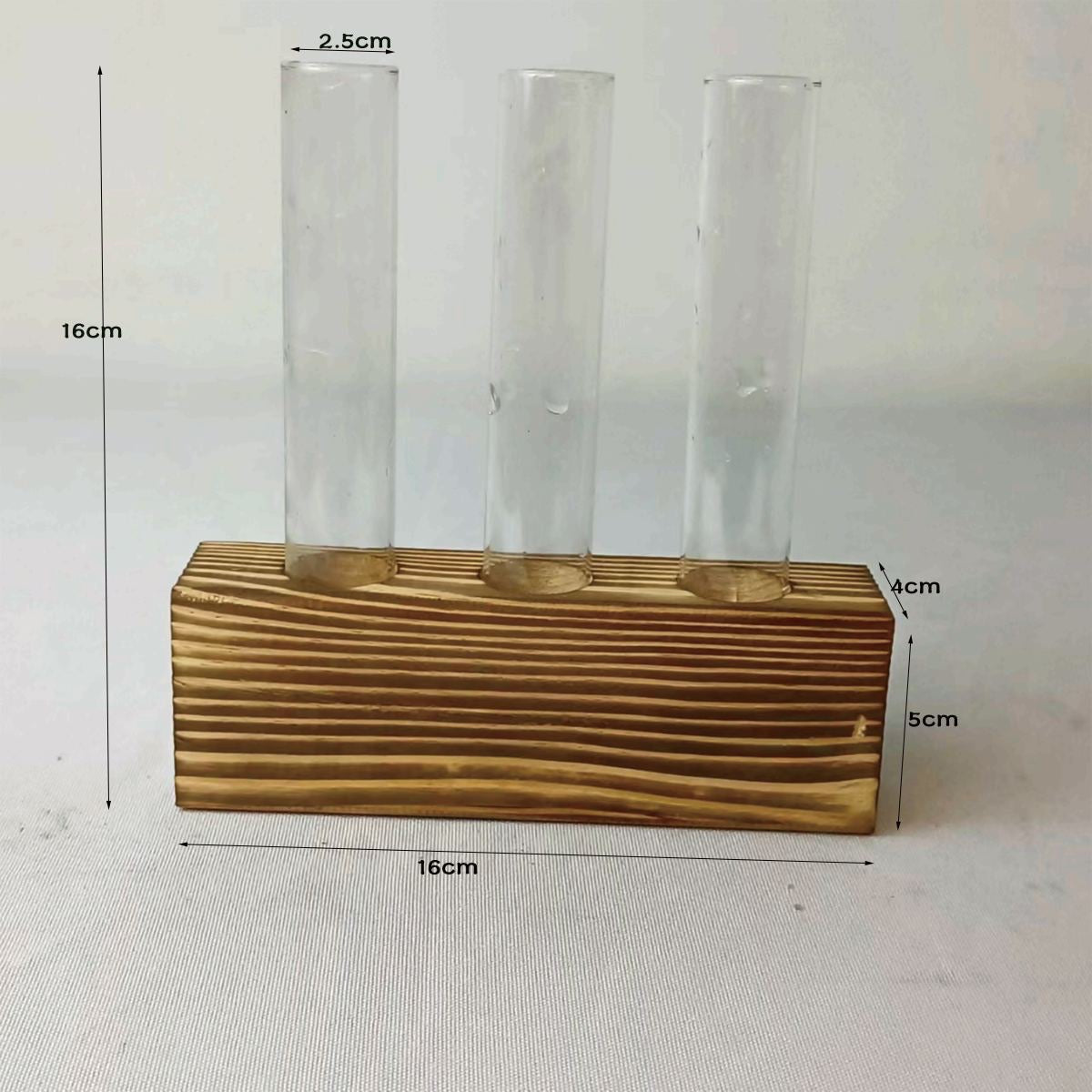 Three Tube Wooden Propagation Station