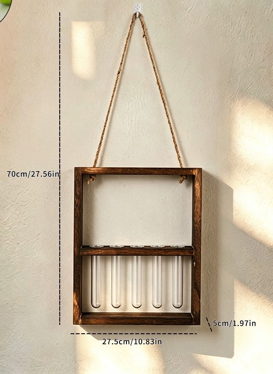 Five Tubes Wooden Propagation Station