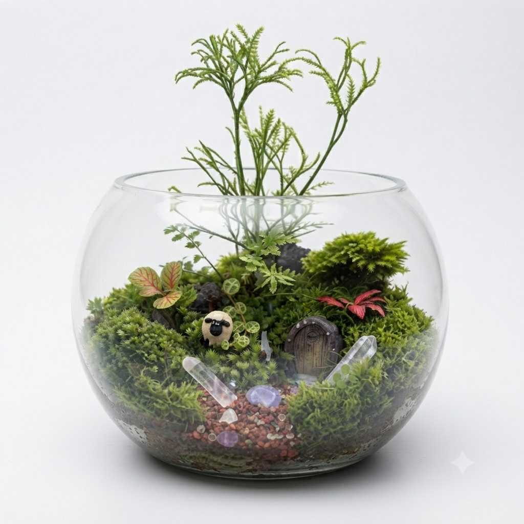 Fairy Forest Moss Terrarium | Live Moss Terrarium